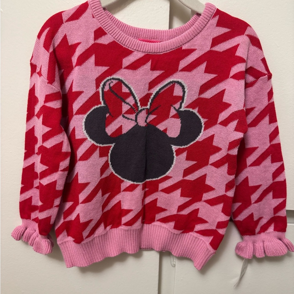 Disney pink and red crew neck 2T